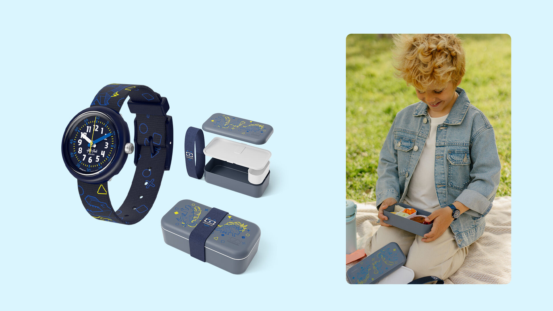 FLIK FLAK X MONBENTO – DINO DINER KID'S WATCH